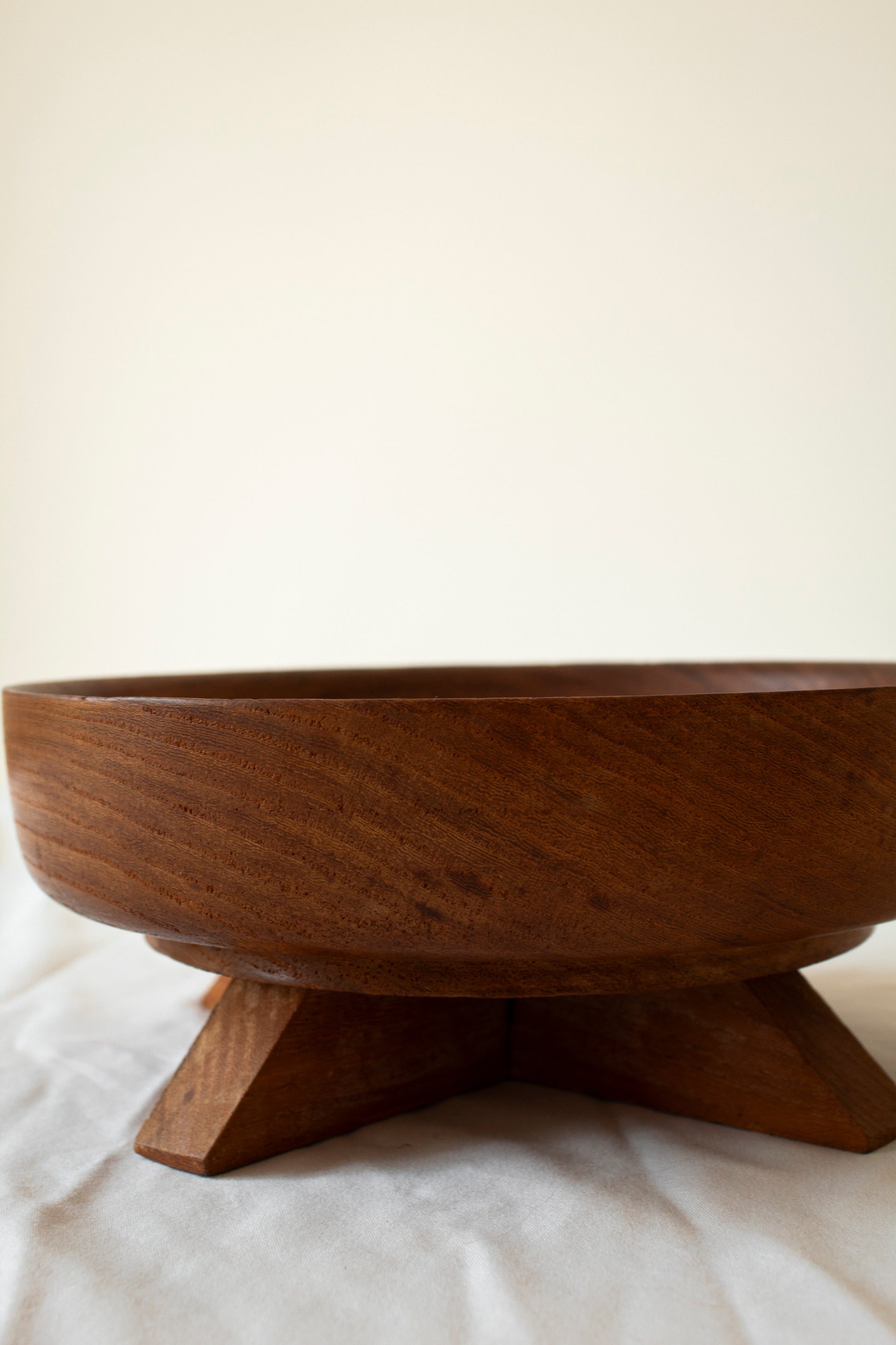 Dark Wooden Fruit Bowl