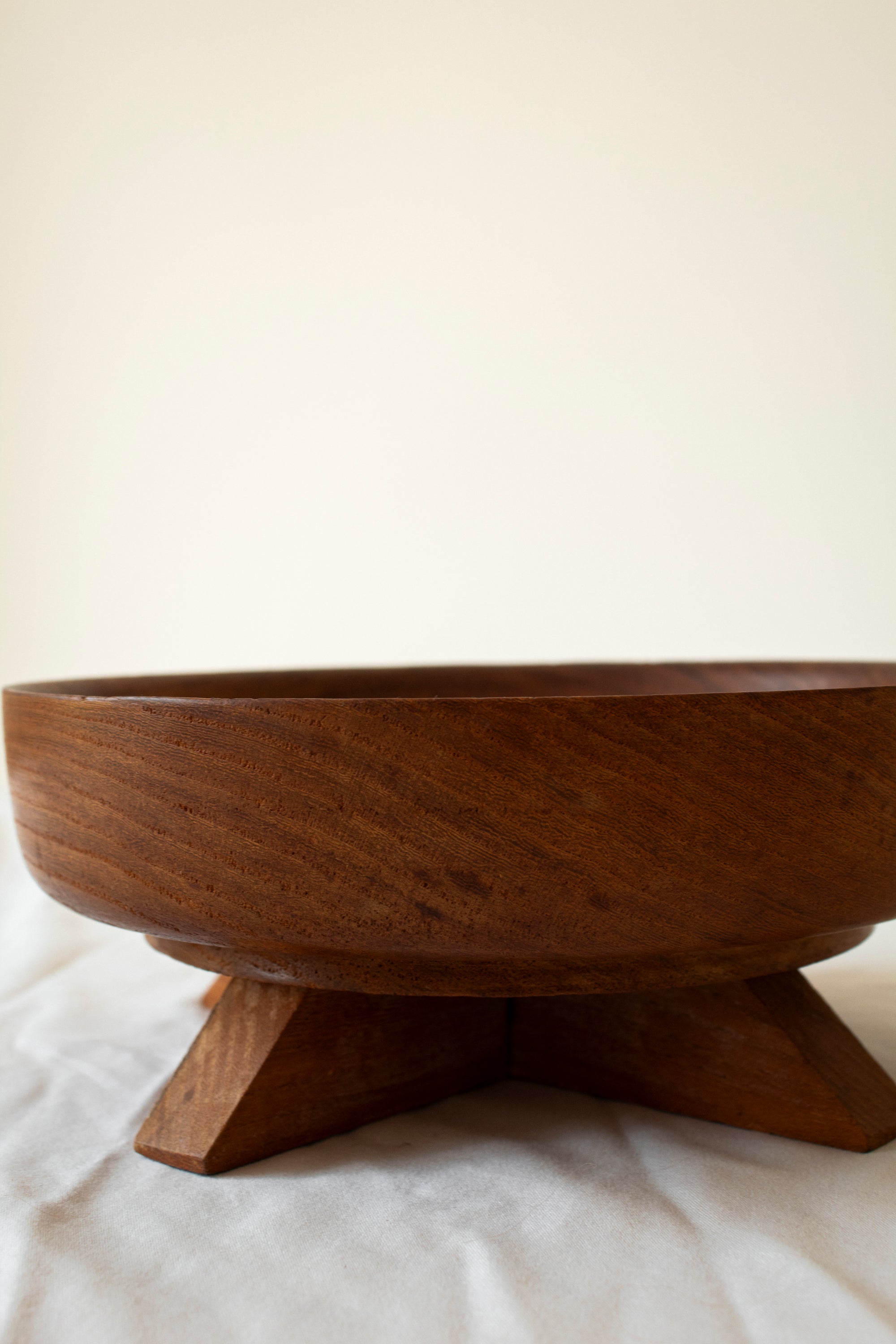Dark Wooden Fruit Bowl