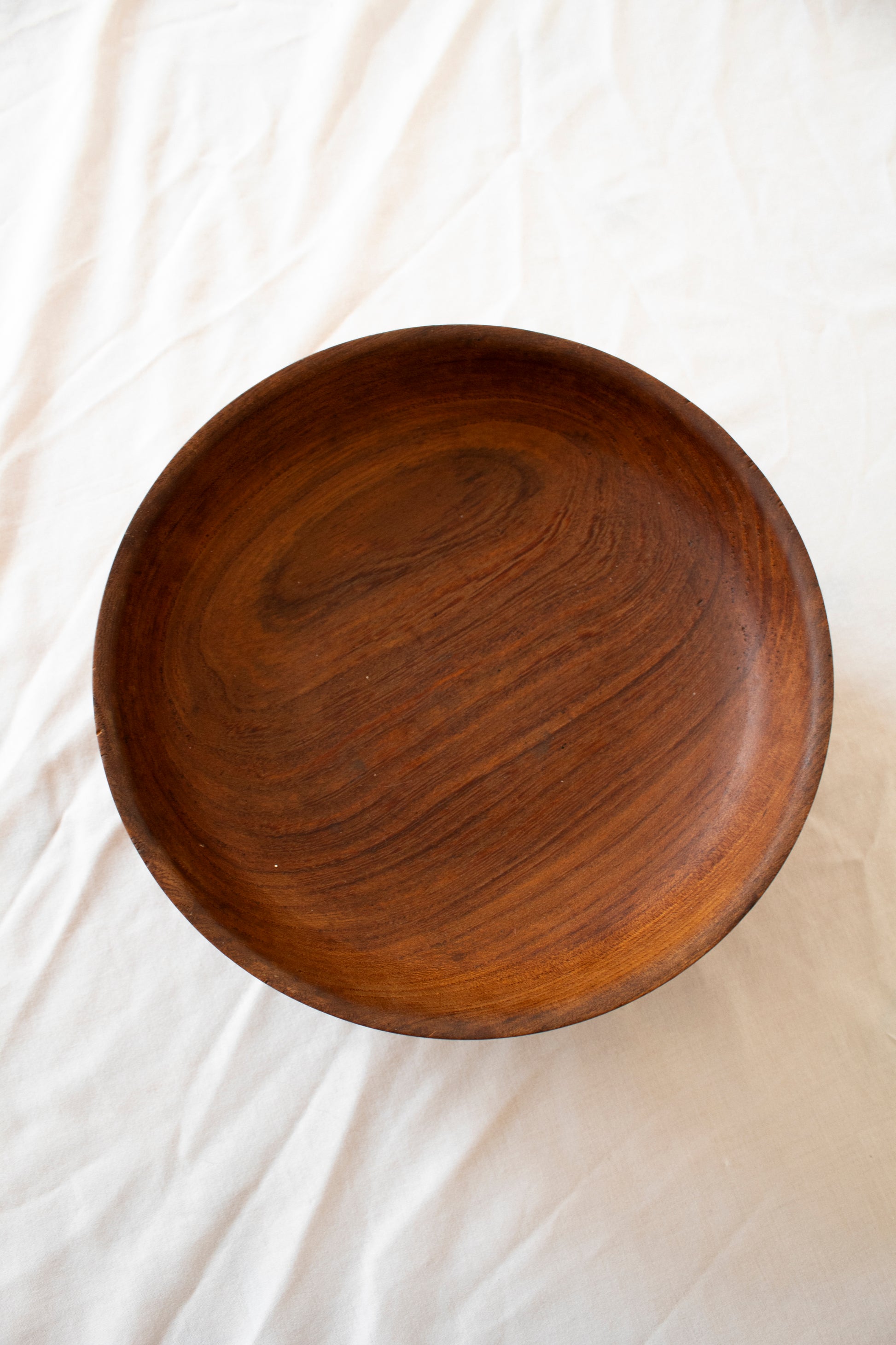 Dark Wooden Fruit Bowl