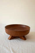 Dark Wooden Fruit Bowl
