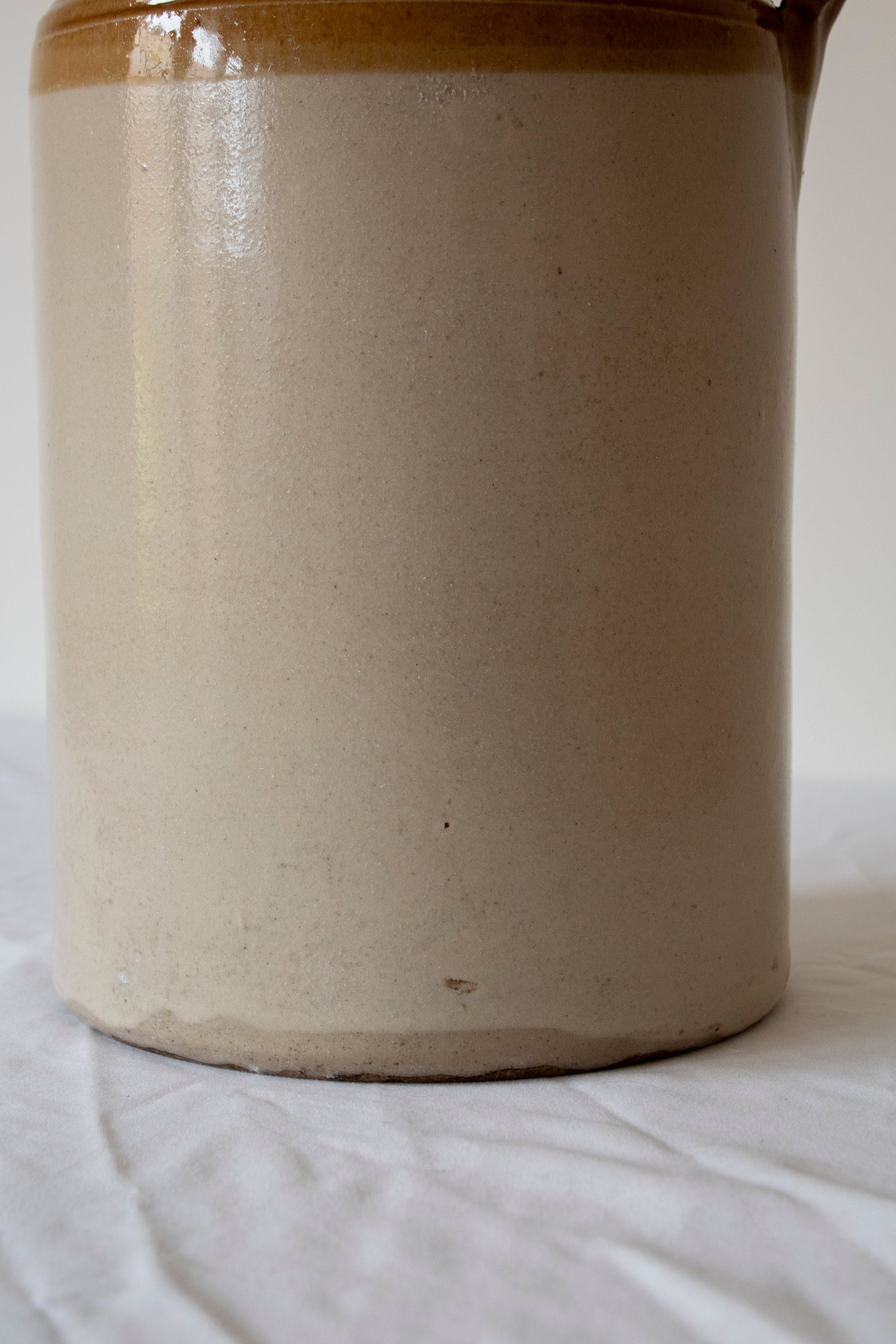 Two-Toned Glazed Stoneware Jug