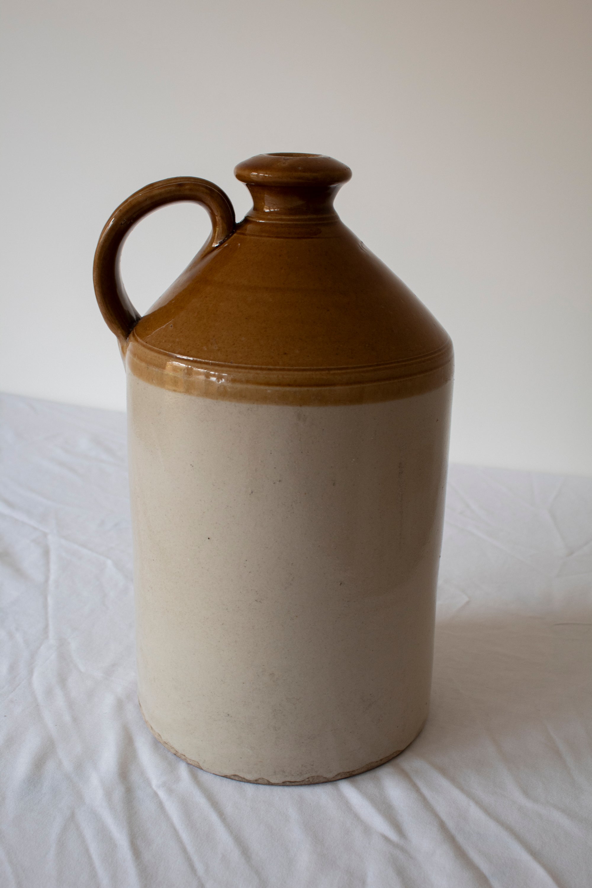 Two-Toned Glazed Stoneware Jug