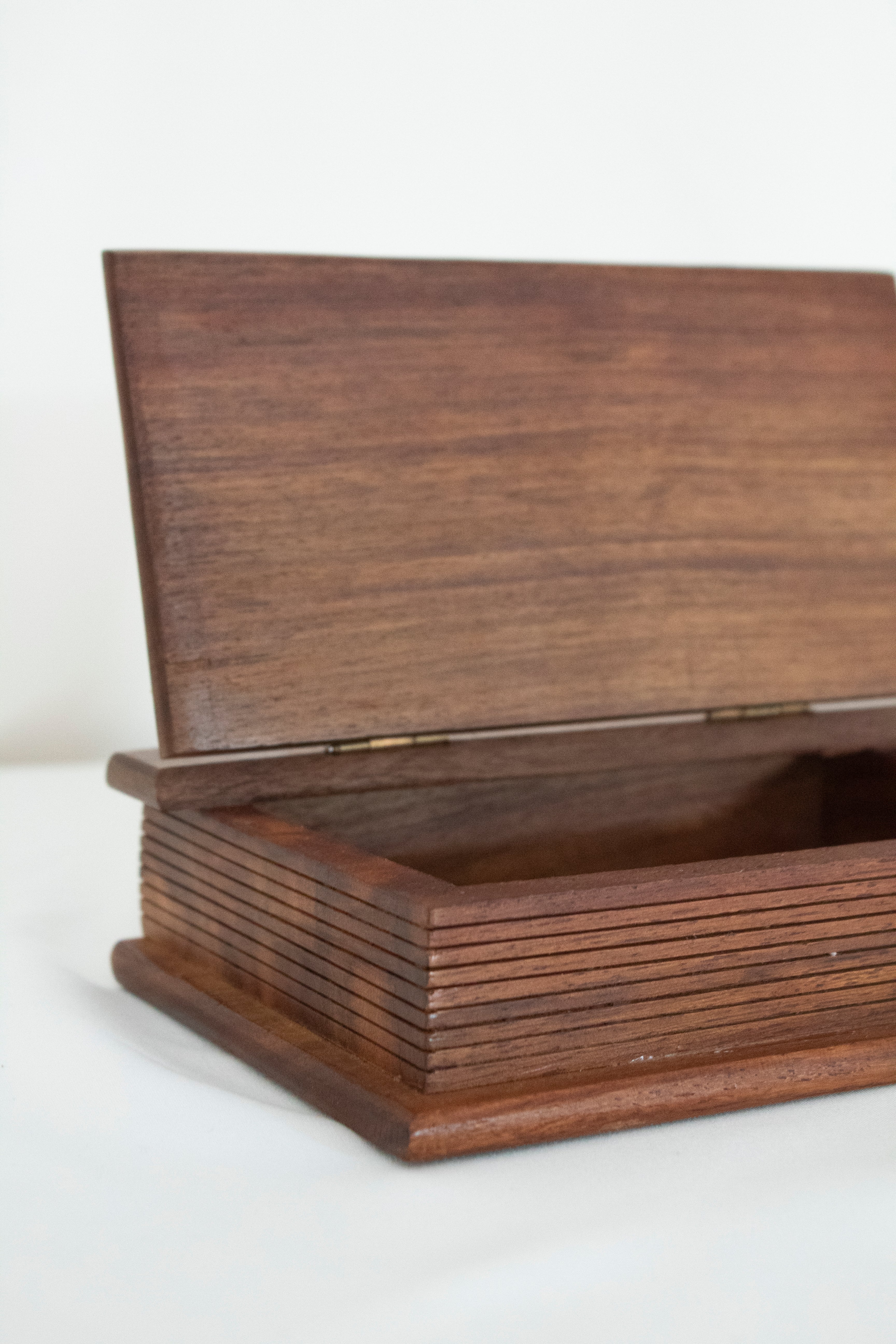 Wooden Book Keepsake Box