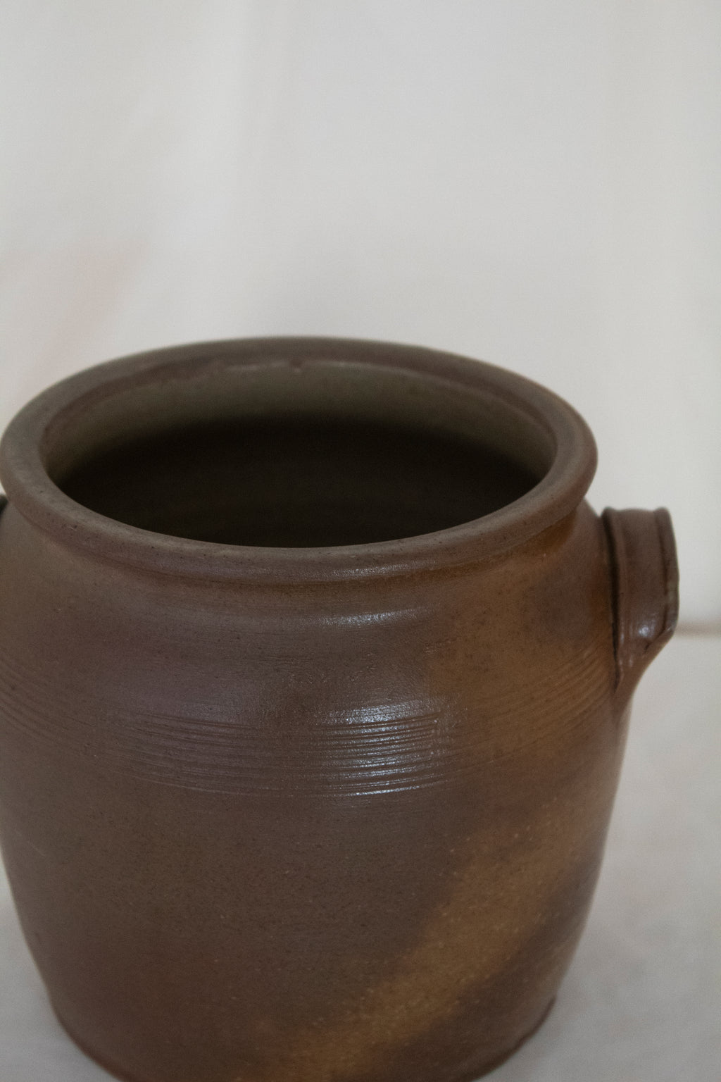 Brown Glazed Confit Pot