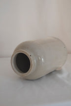 Beige Glazed Stoneware Jar