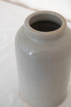 Beige Glazed Stoneware Jar
