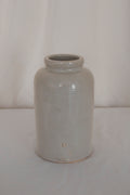 Beige Glazed Stoneware Jar
