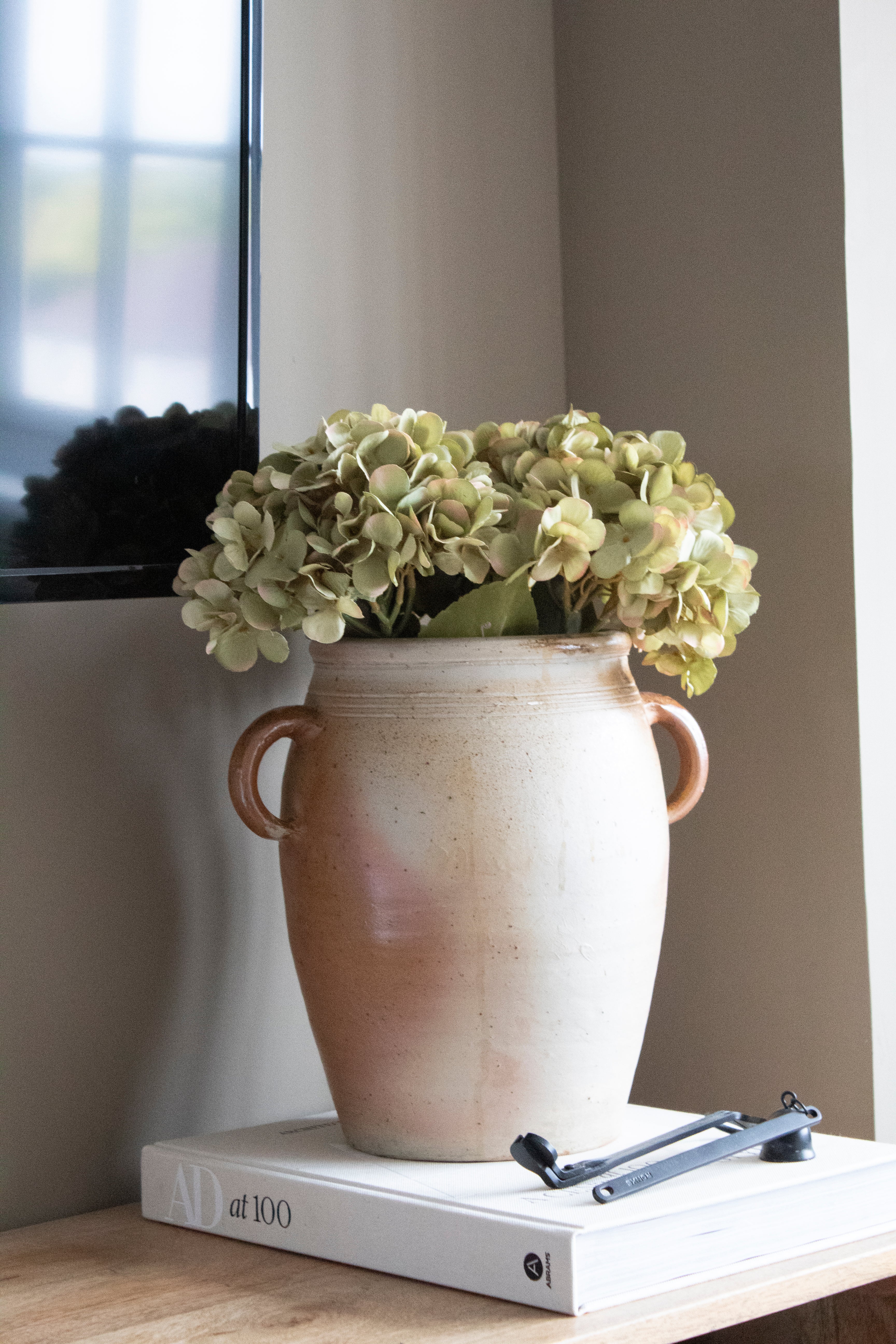 Large Glazed Stoneware Storage Pot