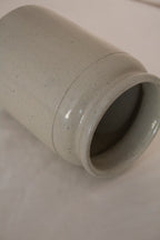Pale Glazed Stoneware Jar - Gwynt