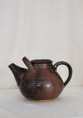 Two-Toned Brown Stoneware Teapot