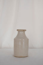 Small Cream Glazed Bottle