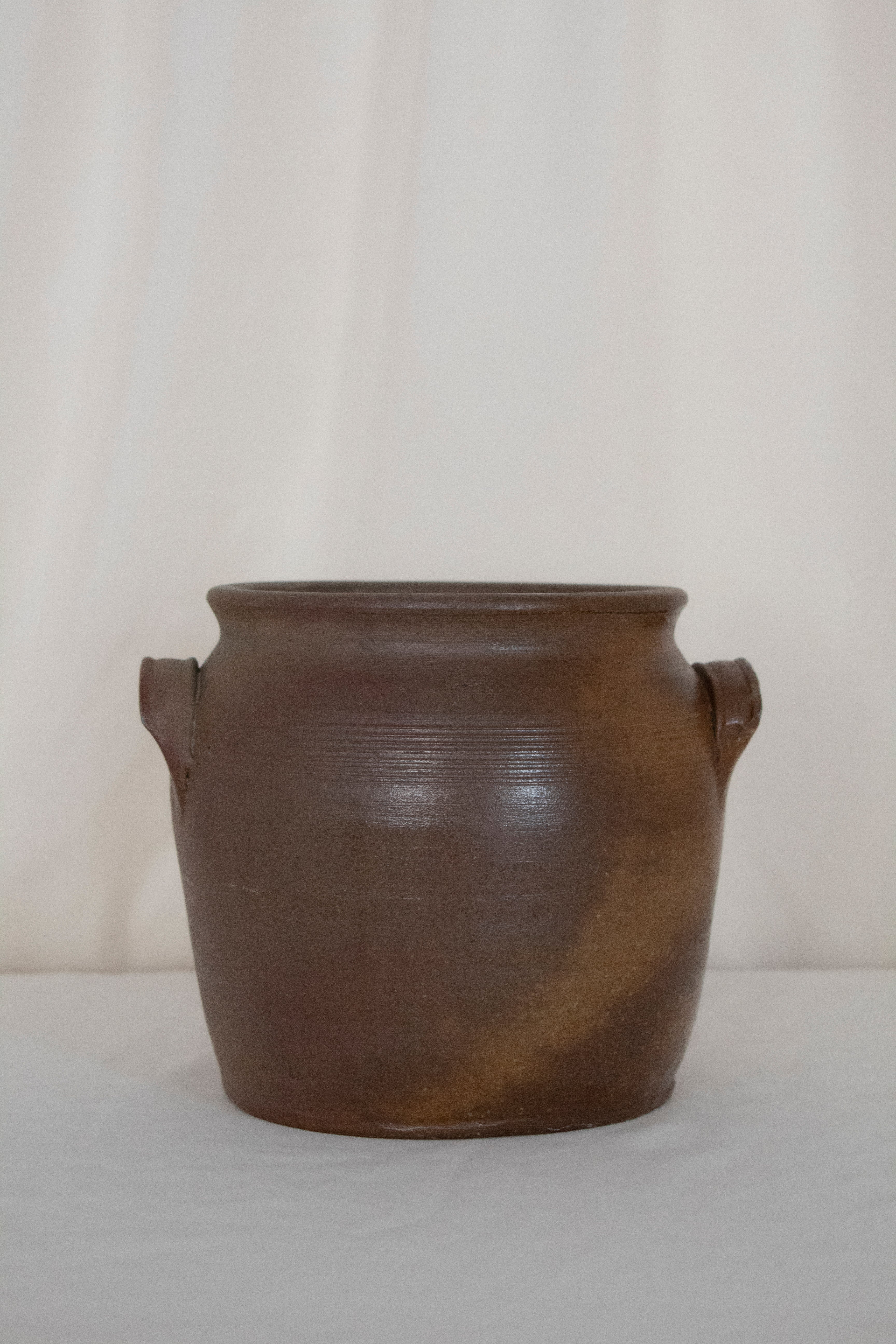 Brown Glazed Confit Pot