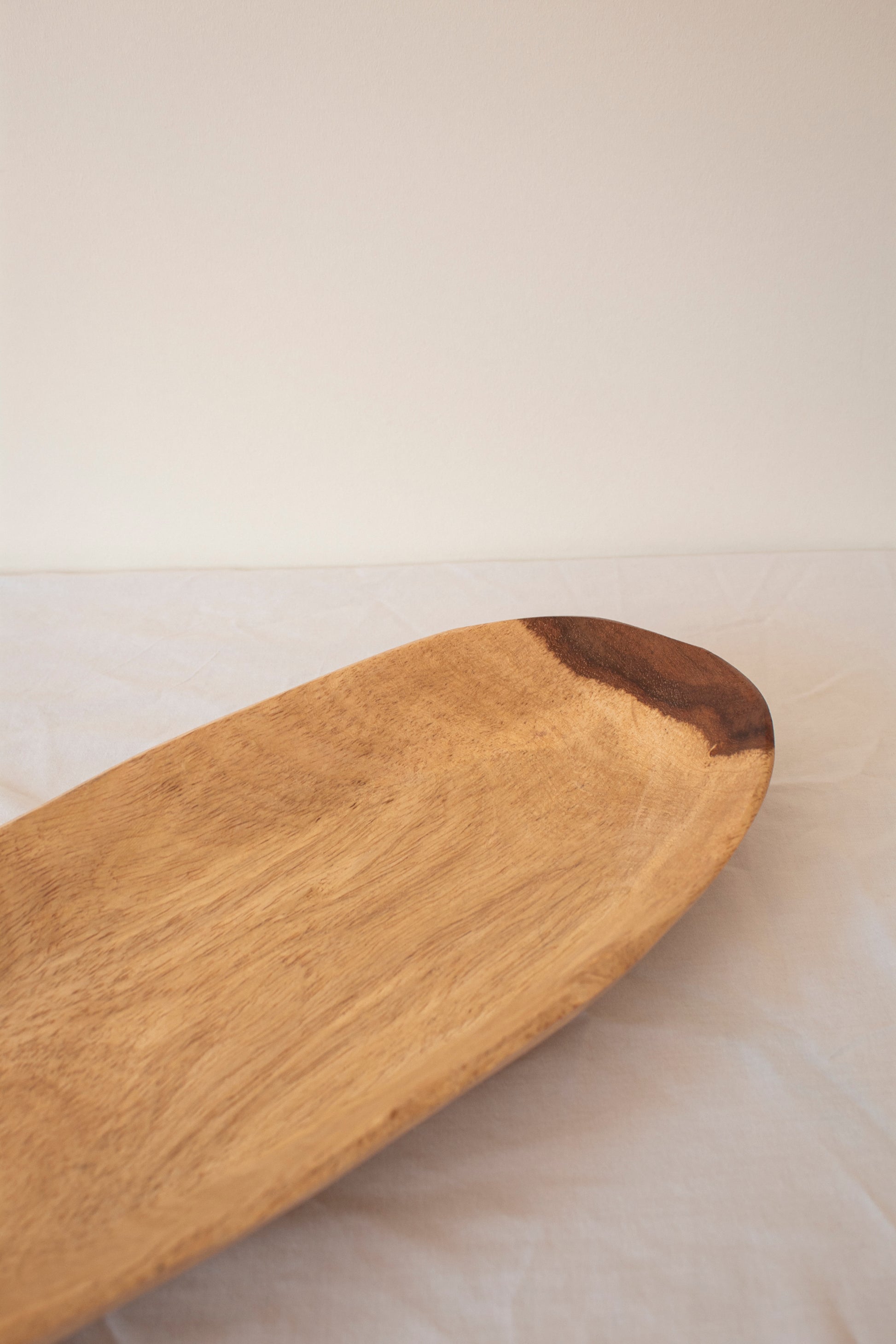 Handmade Two-Tone Wooden Bowl