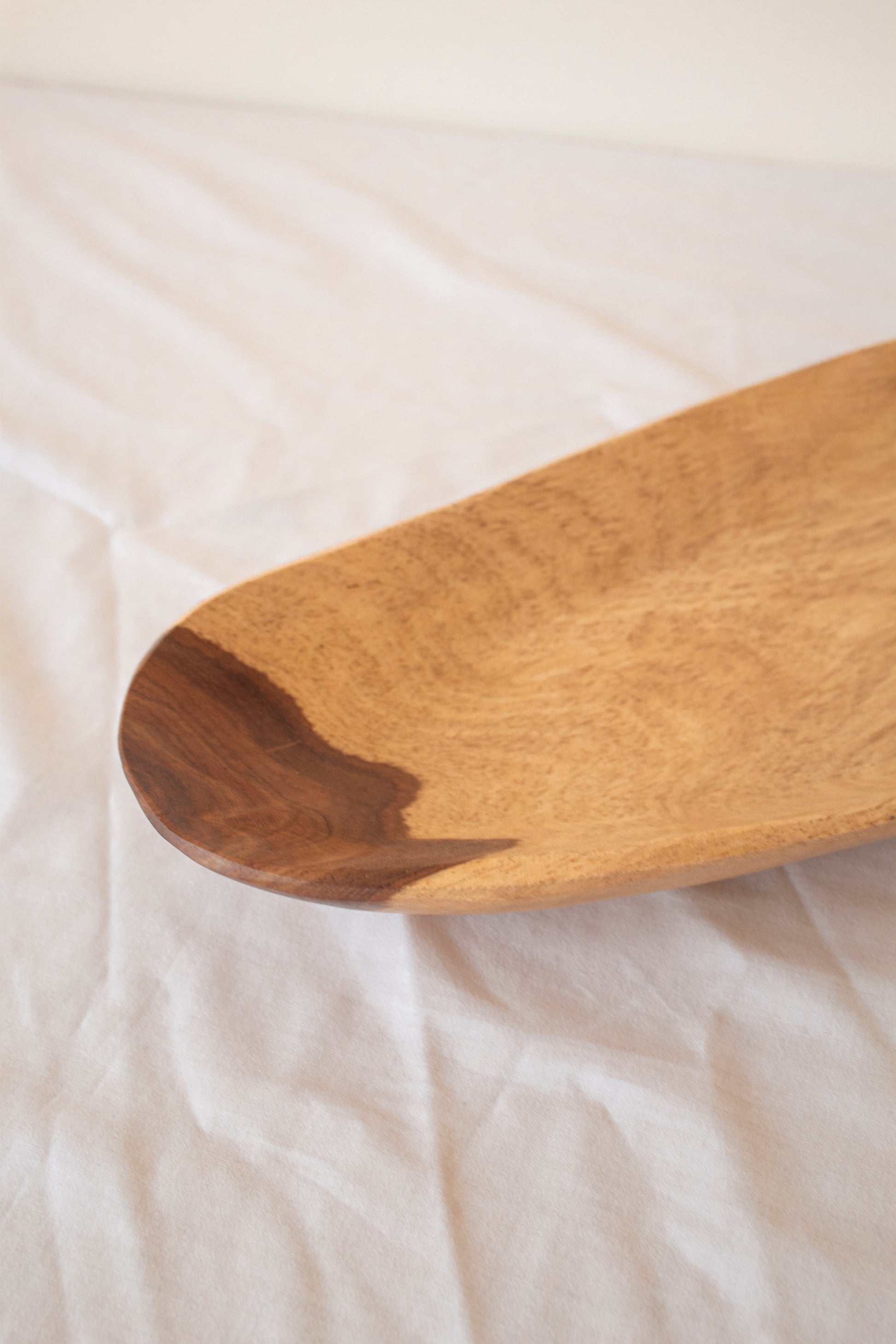 Handmade Two-Tone Wooden Bowl