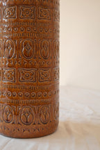Speckled Burnt Orange Ceramic Vase