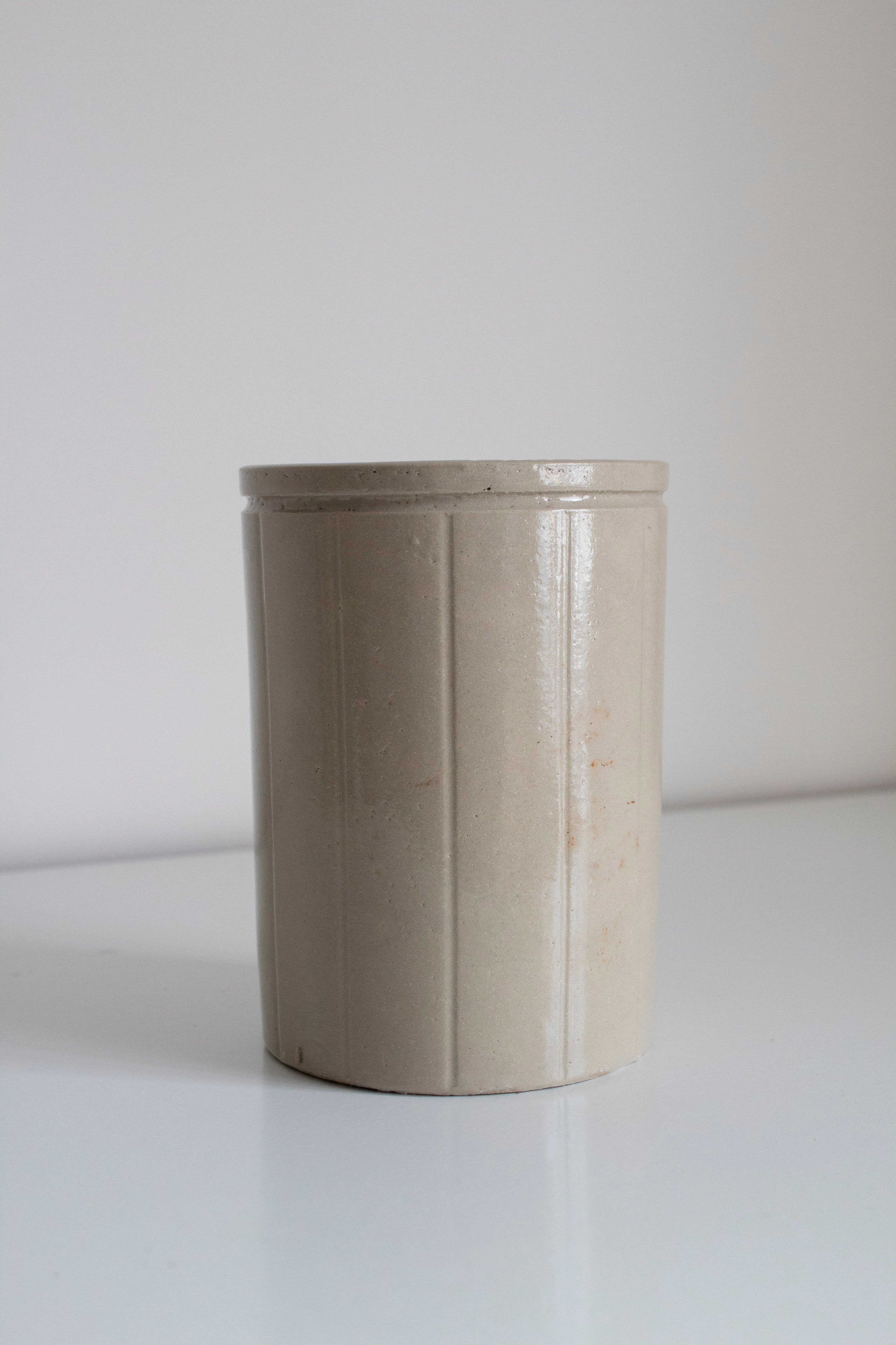 Pale Glazed Stoneware Jar - Haul