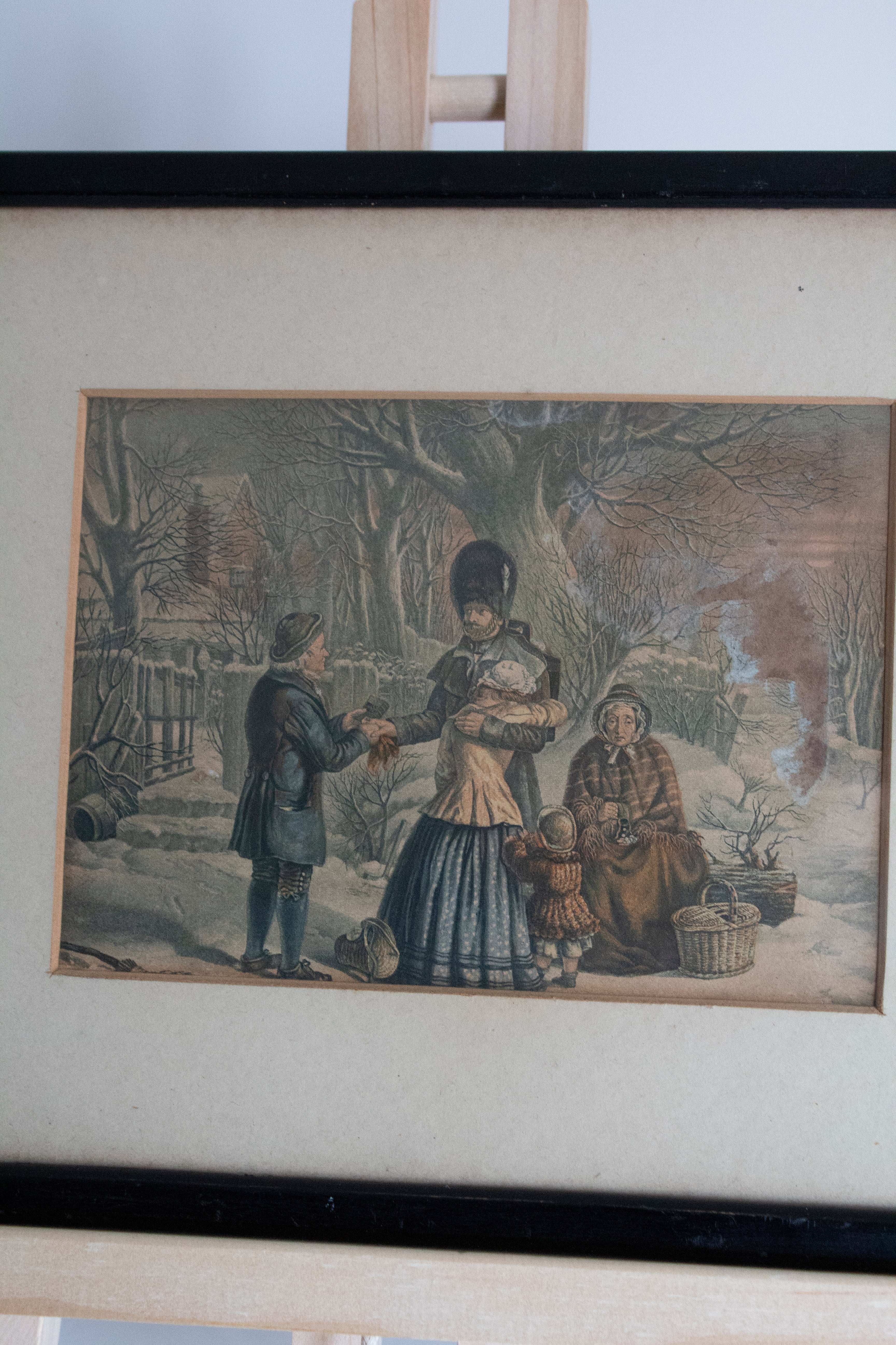Framed Winter Scene Print
