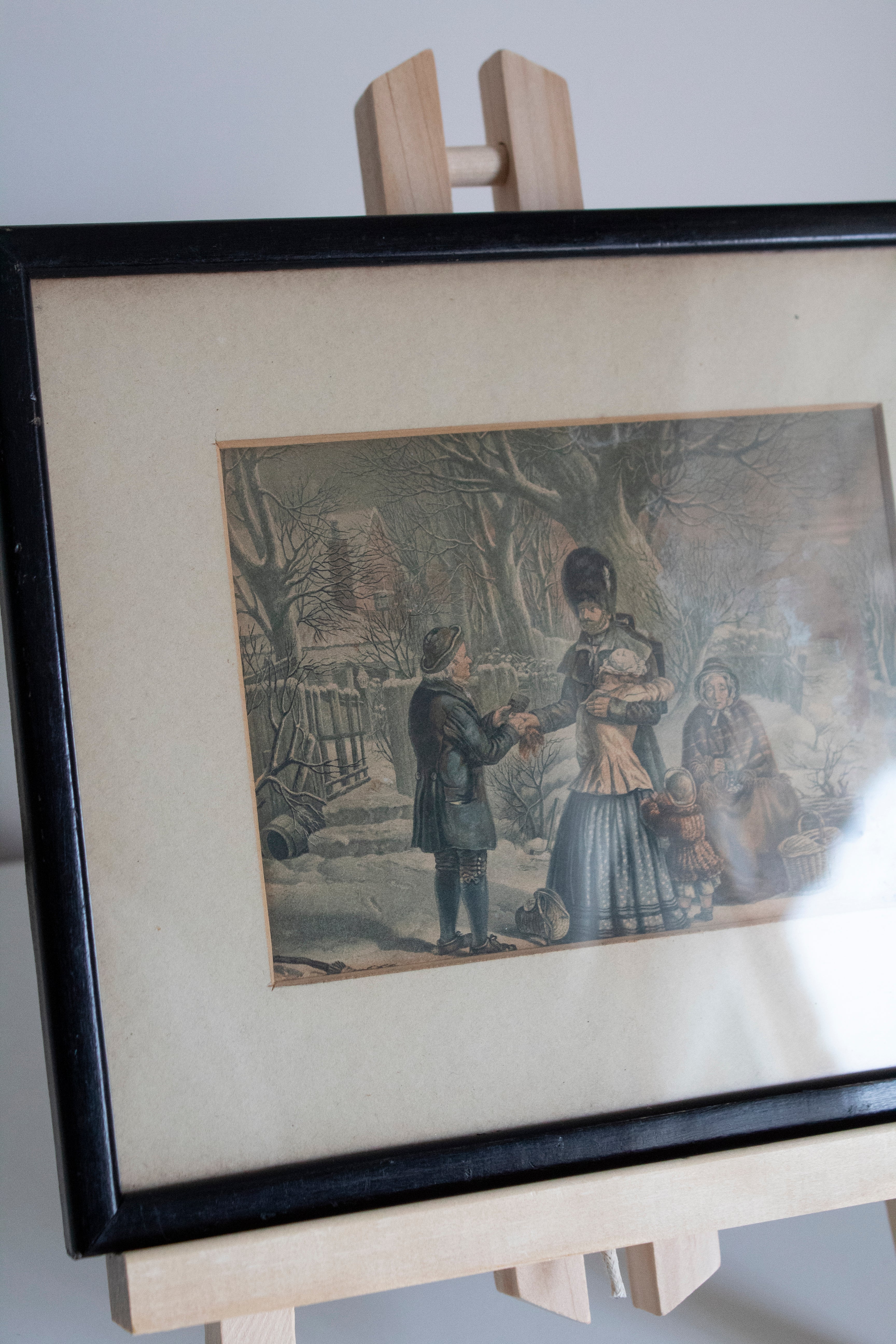 Framed Winter Scene Print