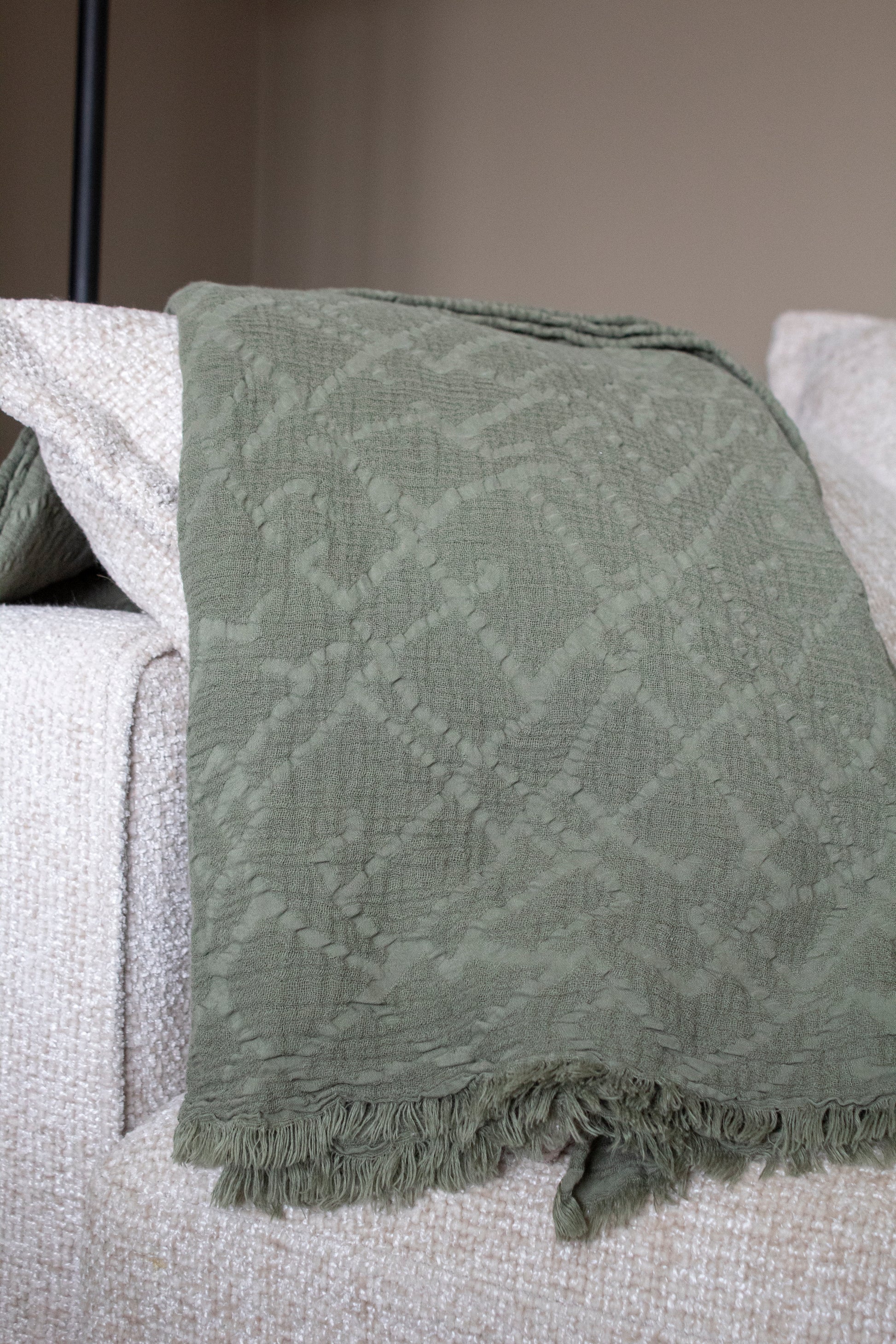 The Bronwen Throw - Olive