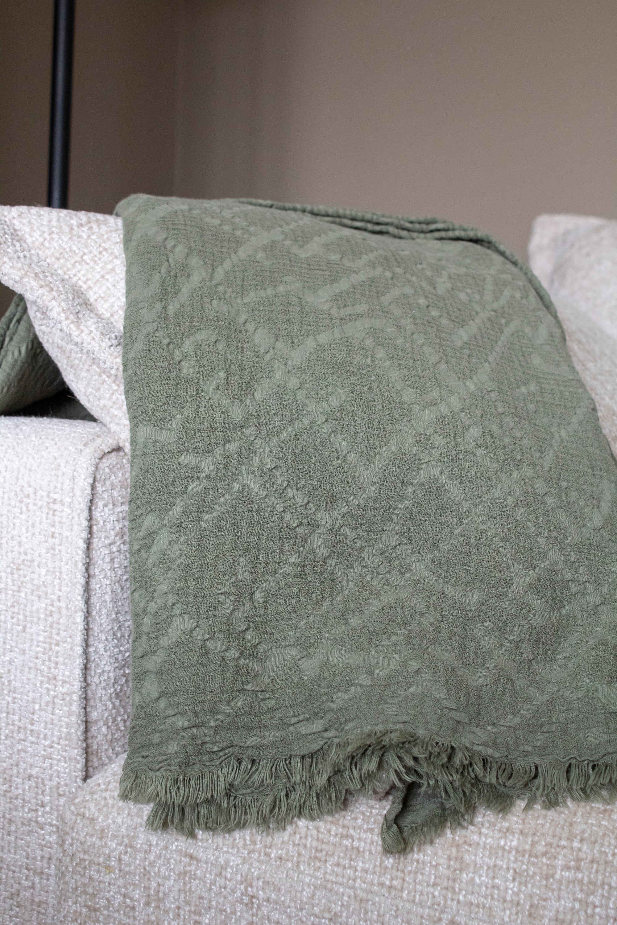 The Bronwen Throw - Olive