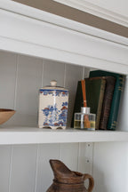 Blue Willow Footed Jar