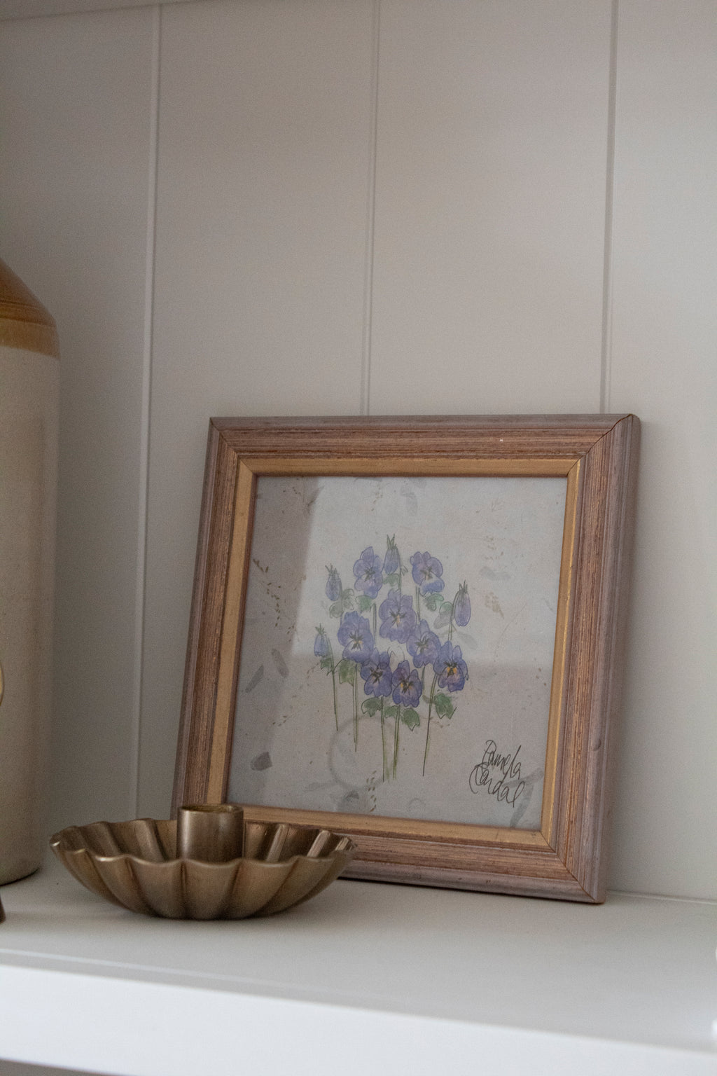 Original Watercolour of Pansies