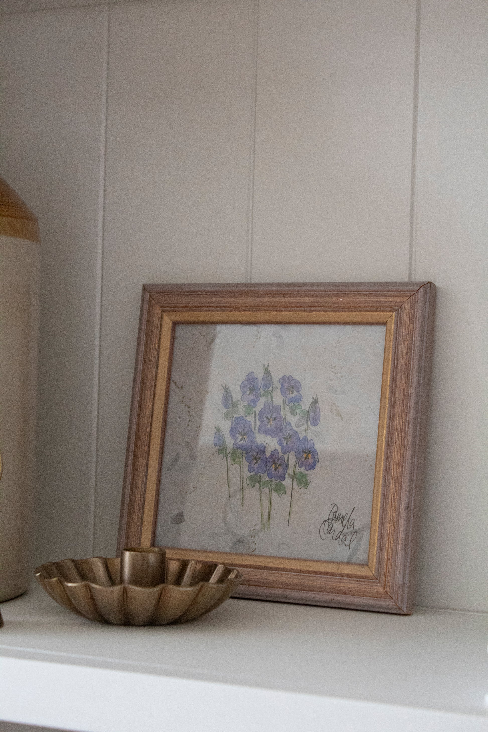 Original Watercolour of Pansies