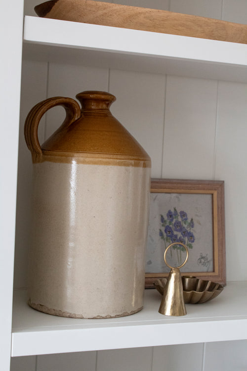 Two-Toned Glazed Stoneware Jug