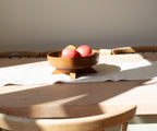 Dark Wooden Fruit Bowl