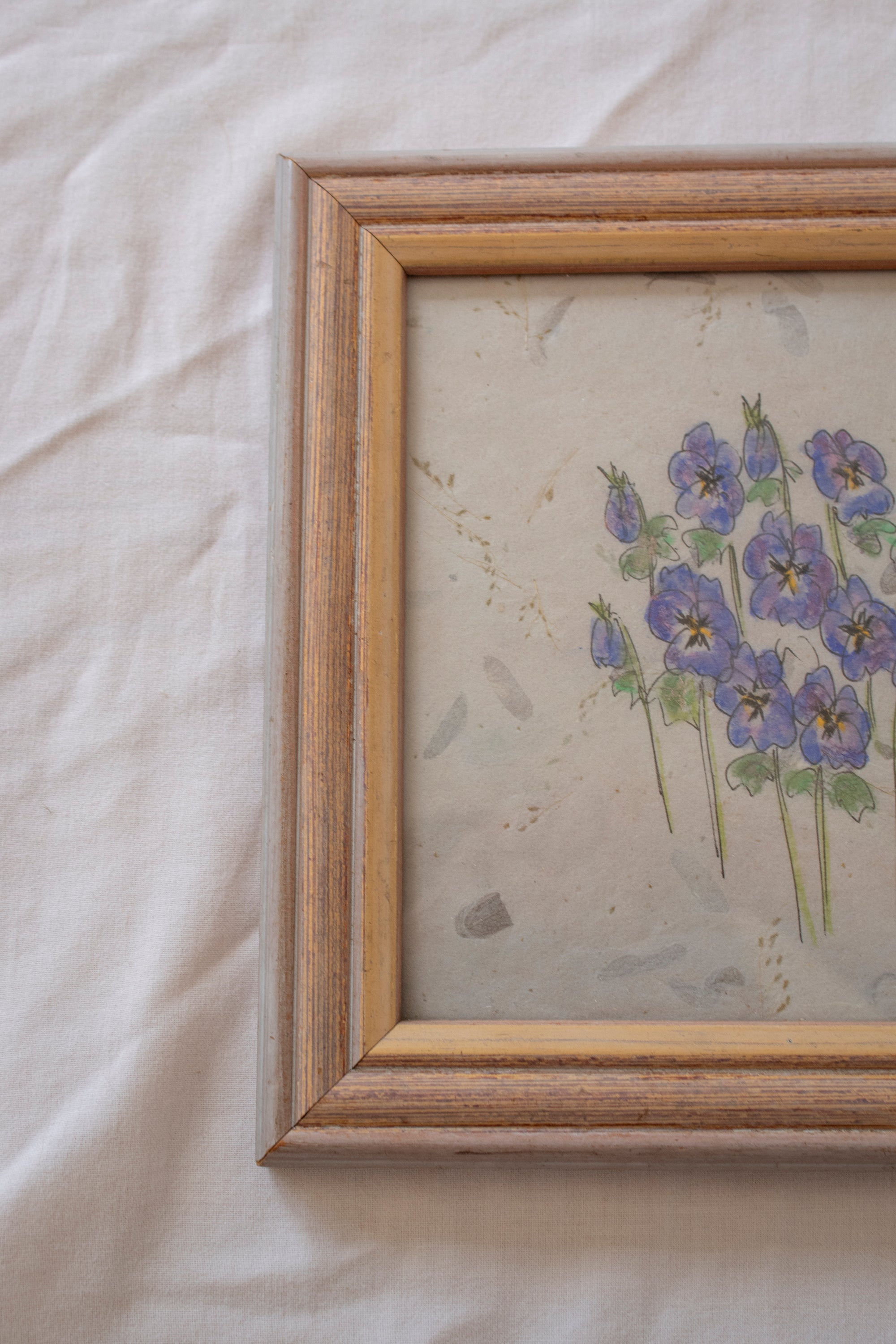 Original Watercolour of Pansies