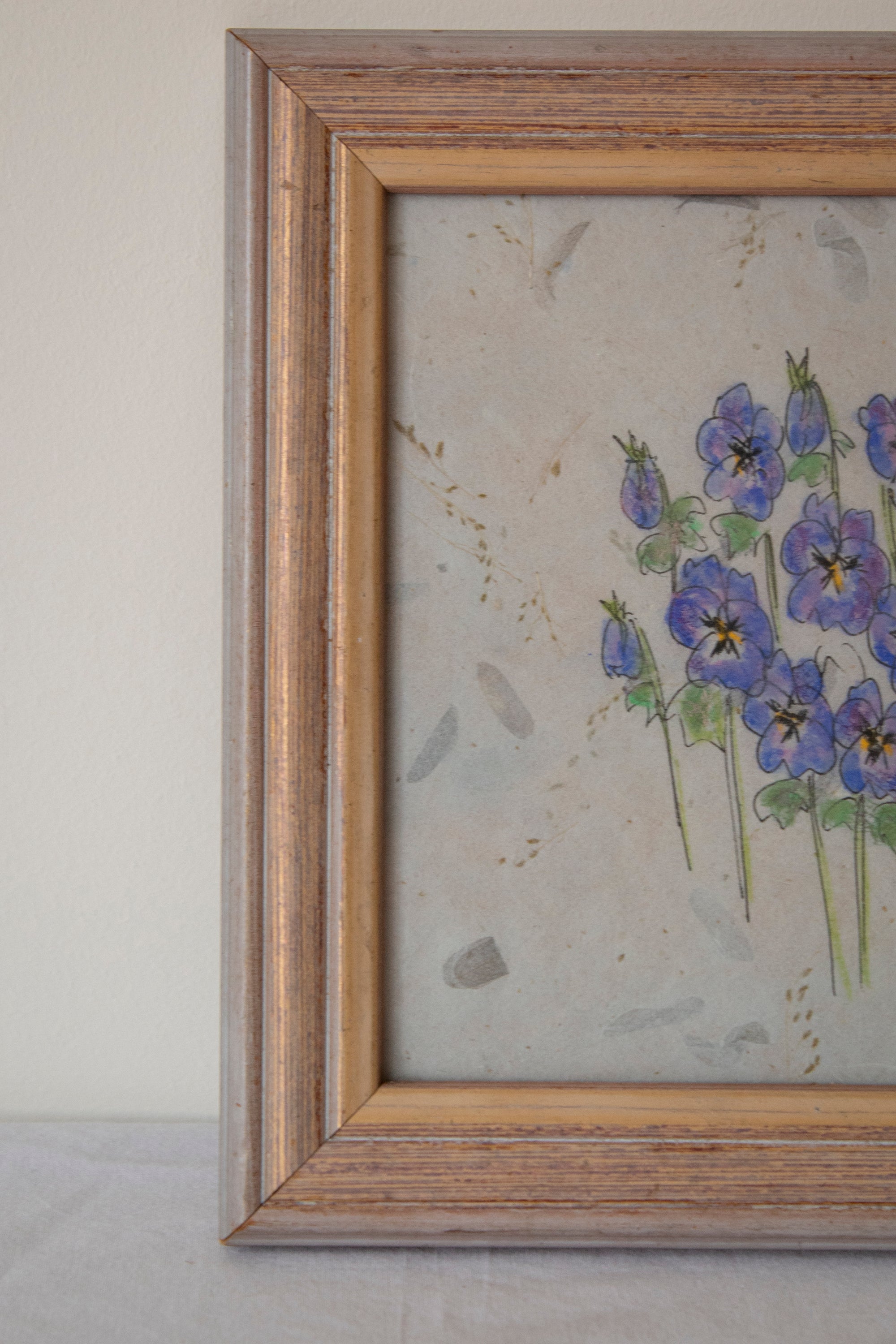 Original Watercolour of Pansies