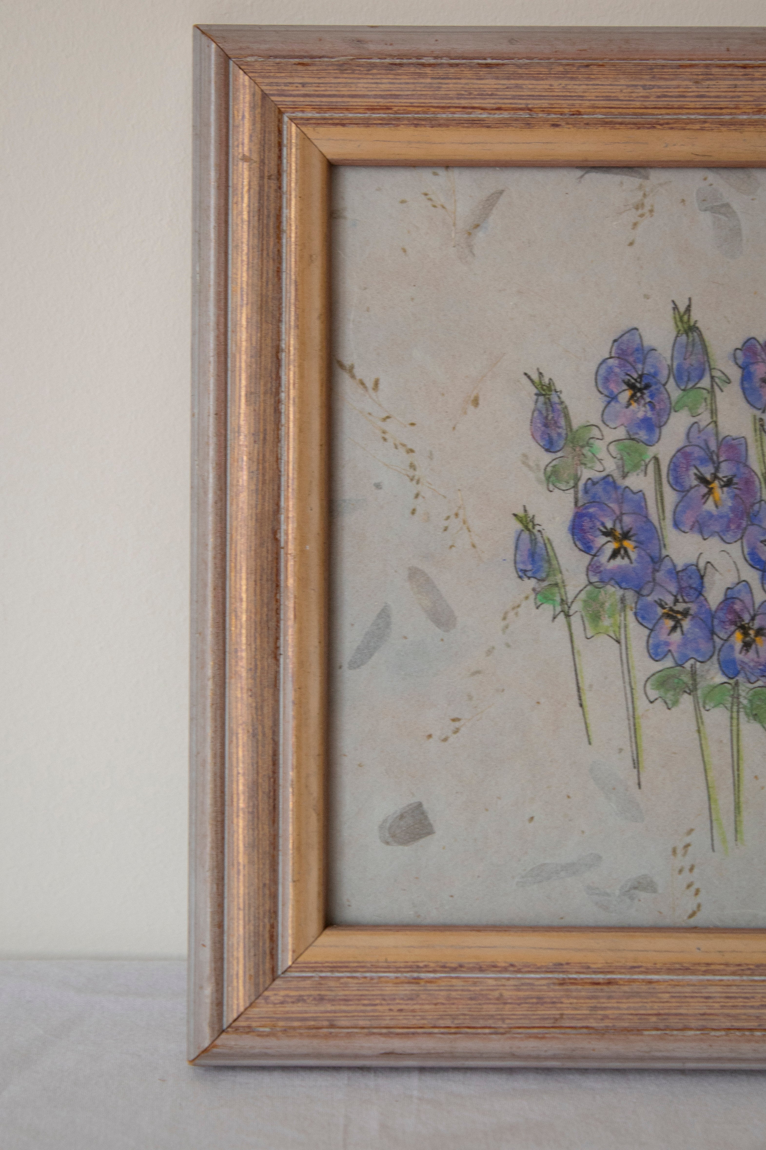 Original Watercolour of Pansies