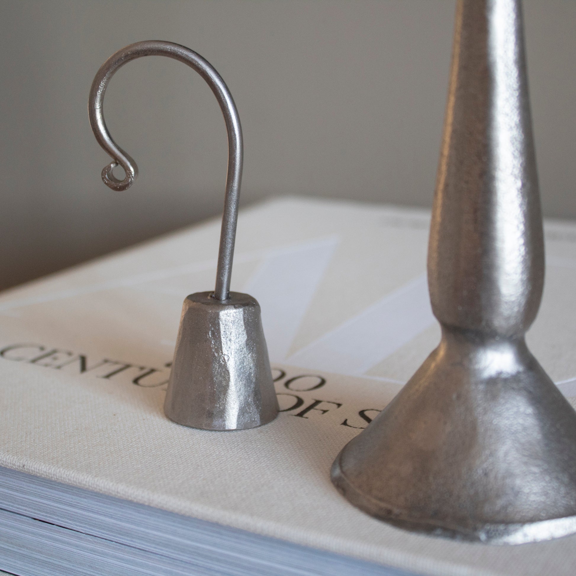 Efa Curved Silver Candle Snuffer