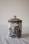 Blue Willow Footed Jar